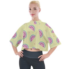 Watermelon Wallpapers  Creative Illustration And Patterns Mock Neck T-shirt by Ket1n9