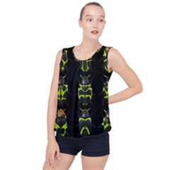 Beetles-insects-bugs- Bubble Hem Chiffon Tank Top by Ket1n9