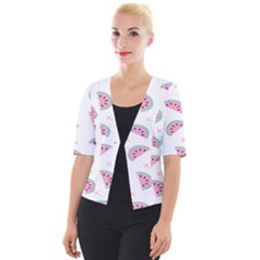 Watermelon Wallpapers  Creative Illustration And Patterns Cropped Button Cardigan by Ket1n9