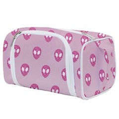 Alien Pattern Pink Toiletries Pouch by Ket1n9