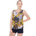 Cats-cute-kitty-kitties-kitten Bubble Hem Chiffon Tank Top View1