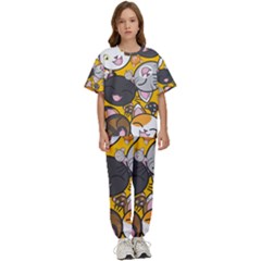 Cats-cute-kitty-kitties-kitten Kids  T-shirt And Pants Sports Set by Ket1n9