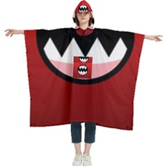 Funny Angry Women s Hooded Rain Ponchos by Ket1n9