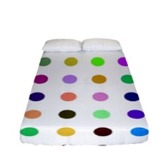 Circle Pattern(1) Fitted Sheet (full/ Double Size) by Ket1n9