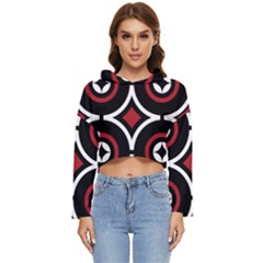 Toraja Pattern Ne limbongan Women s Lightweight Cropped Hoodie by Ket1n9