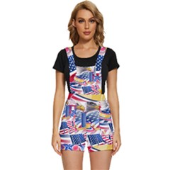 Independence Day United States Of America Short Overalls by Ket1n9