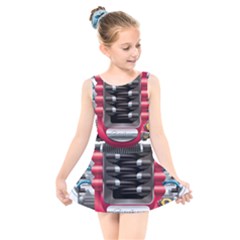 Car Engine Kids  Skater Dress Swimsuit by Ket1n9