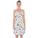 Insect Animal Pattern Ruffle Detail Chiffon Dress View1