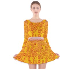 Beer Alcohol Drink Drinks Long Sleeve Velvet Skater Dress by Ket1n9