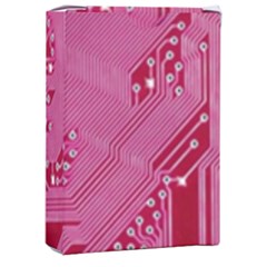 Pink Circuit Pattern Playing Cards Single Design (rectangle) With Custom Box by Ket1n9