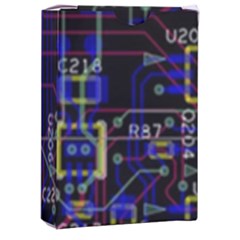 Technology Circuit Board Layout Playing Cards Single Design (rectangle) With Custom Box by Ket1n9