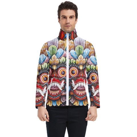 Wood Sculpture Bali Logo Men s Bomber Jacket by Ket1n9