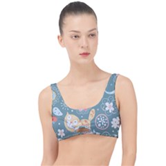 Cute Cat Background Pattern The Little Details Bikini Top by Ket1n9