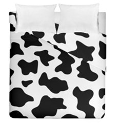 Animal-print-black-and-white-black Duvet Cover Double Side (queen Size) by Ket1n9