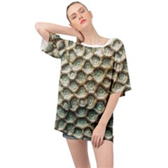 Ocean Pattern Oversized Chiffon Top by Ket1n9