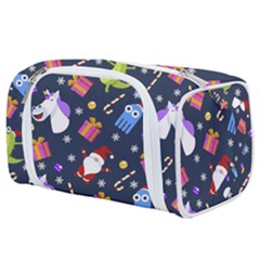 Colorful Funny Christmas Pattern Toiletries Pouch by Ket1n9