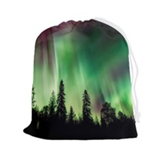 Aurora-borealis-northern-lights Drawstring Pouch (2xl) by Ket1n9