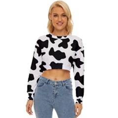 Animal-print-black-and-white-black Lightweight Long Sleeve Sweatshirt by Ket1n9