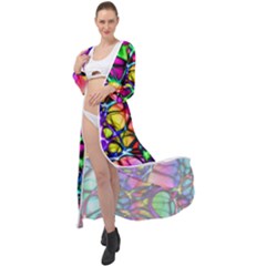Network-nerves-nervous-system-line Maxi Chiffon Beach Wrap by Ket1n9