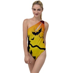 Halloween Night Terrors To One Side Swimsuit by Ket1n9