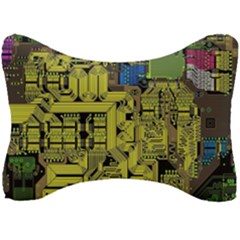 Technology Circuit Board Seat Head Rest Cushion by Ket1n9