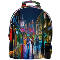 Abstract-vibrant-colour-cityscape Mini Full Print Backpack by Ket1n9