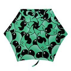 Art Alien Pattern Mini Folding Umbrellas by Ket1n9