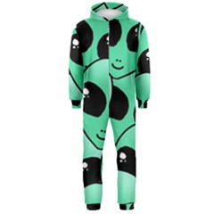 Art Alien Pattern Hooded Jumpsuit (men) by Ket1n9