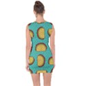 Taco-drawing-background-mexican-fast-food-pattern Lace Up Front Bodycon Dress View2
