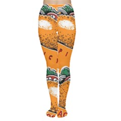 Seamless-pattern-with-taco Tights by Ket1n9