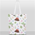 Cute-palm-volcano-seamless-pattern Full Print Rope Handle Tote (Small) View1