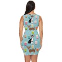 Chihuahua Bubble Kawaii Boba Tea Cute Dog Draped Bodycon Dress View4