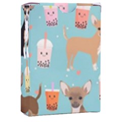Chihuahua Bubble Kawaii Boba Tea Cute Dog Playing Cards Single Design (rectangle) With Custom Box by Grandong