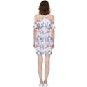 Cartoon Cat Cute Animal Design Drawing Illustration Kawaii Shoulder Frill Bodycon Summer Dress View4