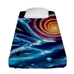 Dolphins Fantasy Fitted Sheet (single Size) by Ravend