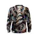 Fantasy Psychedelic Building Spiral Kids  Sweatshirt View2
