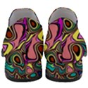 Bending Rotate Distort Waves Women Slip On Heel Loafers View4