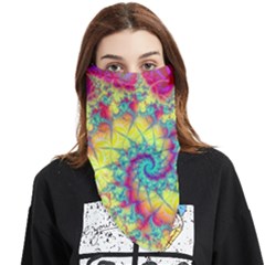 Fractal Spiral Abstract Background Face Covering Bandana (triangle) by Ravend