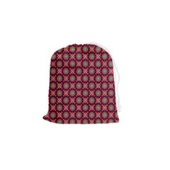 Kaleidoscope Seamless Pattern Drawstring Pouch (small) by Ravend