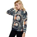 Illustrations Technology Robot Internet Processor Women s Lightweight Drawstring Hoodie View2