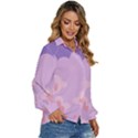 Sky Nature Sunset Clouds Space Fantasy Sunrise Women s Long Sleeve Button Up Shirt View3