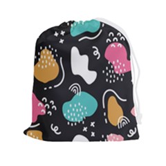 Art Pattern Design Background Print Drawstring Pouch (2xl) by Vaneshop