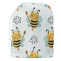 Art Bee Pattern Design Wallpaper Background Drawstring Pouch (3XL) View2