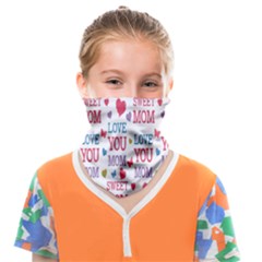 Love Mom Happy Mothers Day I Love Mom Graphic Face Covering Bandana (kids) by Vaneshop