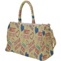 Love Mom Happy Mothers Day I Love Mom Graphic Pattern Duffel Travel Bag View1