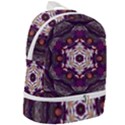 Rosette Kaleidoscope Mosaic Abstract Background Art Zip Bottom Backpack View2