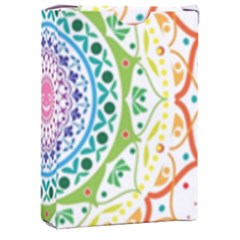 Mandala Pattern Rainbow Pride Playing Cards Single Design (rectangle) With Custom Box by Vaneshop