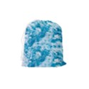 Blue Ocean Wave Texture Drawstring Pouch (Medium) View2