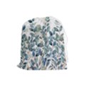 Green and Gold Eucalyptus Leaf Drawstring Pouch (Large) View1