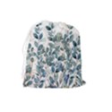 Green and Gold Eucalyptus Leaf Drawstring Pouch (Large) View2